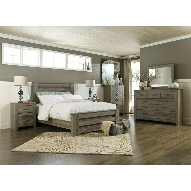 Signature Design by Ashley Zelen B248B16 5 pc King Poster Bedroom Set IMAGE 1