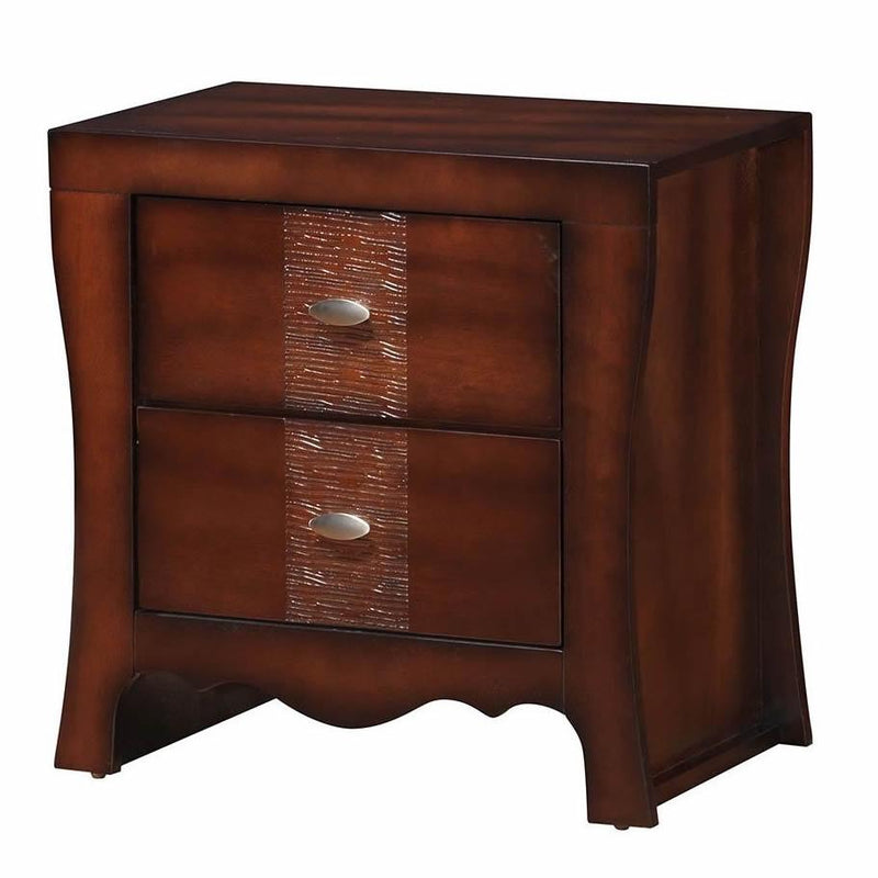 Elements International Jenny 2-Drawer Nightstand JN100NS IMAGE 1