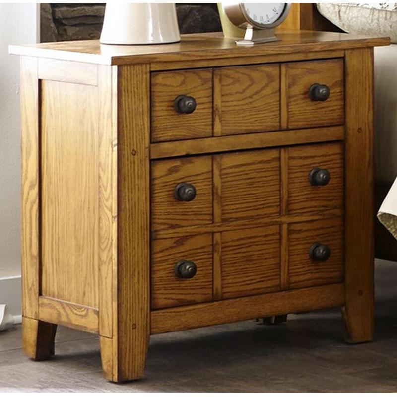 Liberty Furniture Industries Inc. Grandpa's Cabin 2-Drawer Nightstand 175-BR61 IMAGE 1