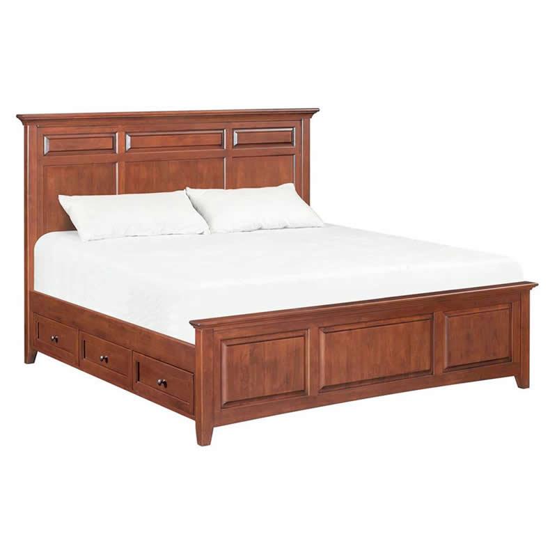 Whittier Wood McKenzie King Bed with Storage 2319AFGAC IMAGE 1