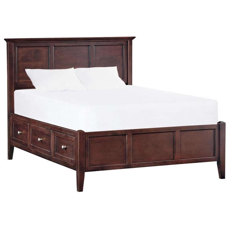 Whittier Wood McKenzie King Bed with Storage 1326AFCAF IMAGE 1