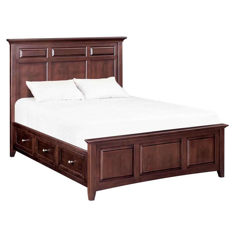 Whittier Wood McKenzie Queen Bed with Storage 2316AFCAF IMAGE 1