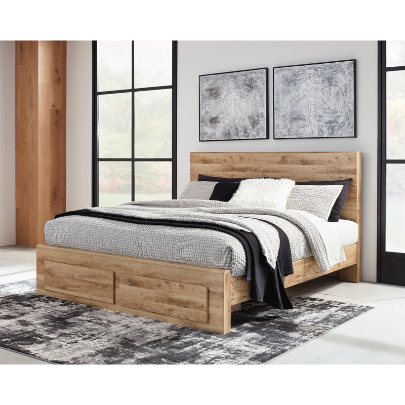 Signature Design by Ashley Hyanna B1050B15 6 pc Queen Platform Storage Bedroom Set IMAGE 2