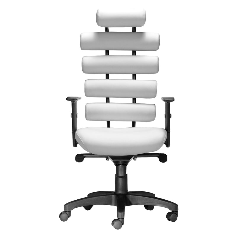 Zuo Unico 205051 Office Chair - White IMAGE 3