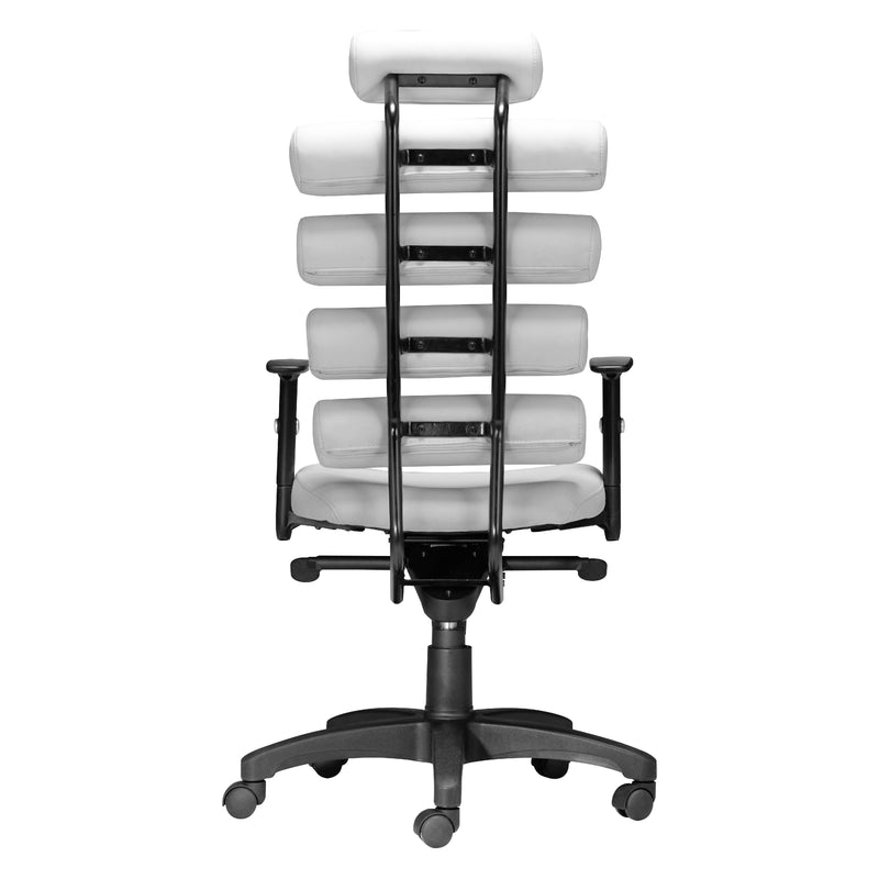 Zuo Unico 205051 Office Chair - White IMAGE 4