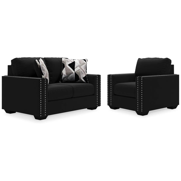 Signature Design by Ashley Gleston 12206U6 2 pc Loveseat and Chair Set IMAGE 1