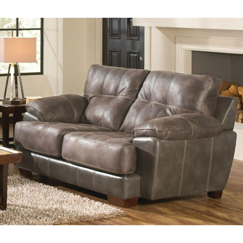 Jackson Furniture Drummond Stationary Leather Look Fabric Loveseat 4296-02 1152-89/1300-89 IMAGE 3