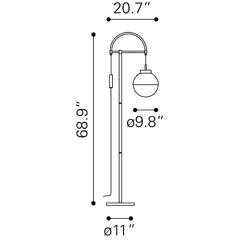 Zuo Waterloo Floorstanding Lamp 56053 IMAGE 7