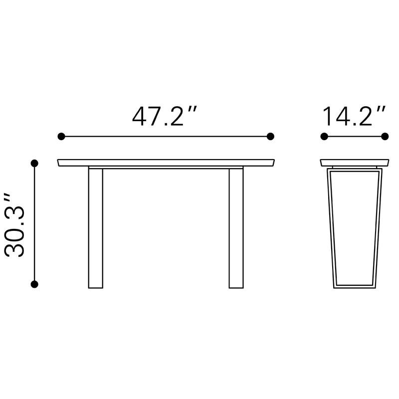 Zuo Atlas Console Table 100654 IMAGE 9