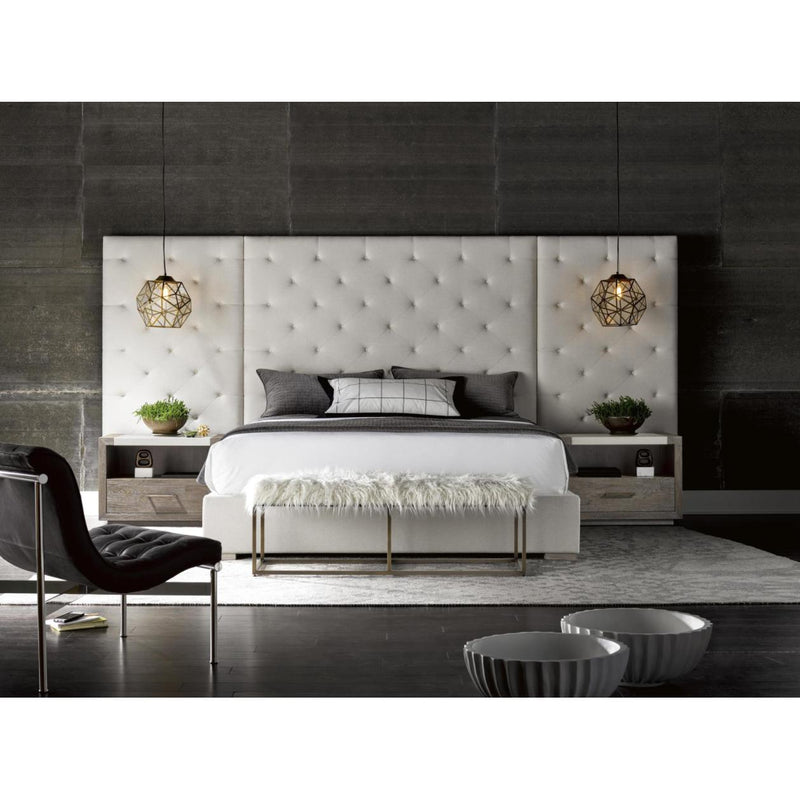 Universal Furniture Modern - Brando Queen Upholstered Platform Bed with Side Panels 64321FR/643210/643212W IMAGE 2