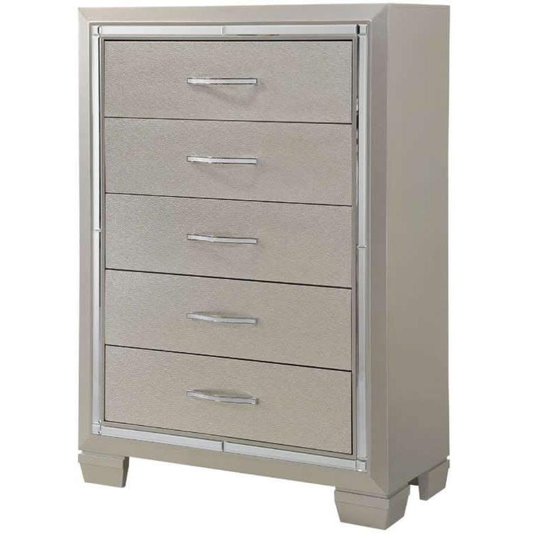 Elements International Platinum 5-Drawer Chest LT100CH IMAGE 1