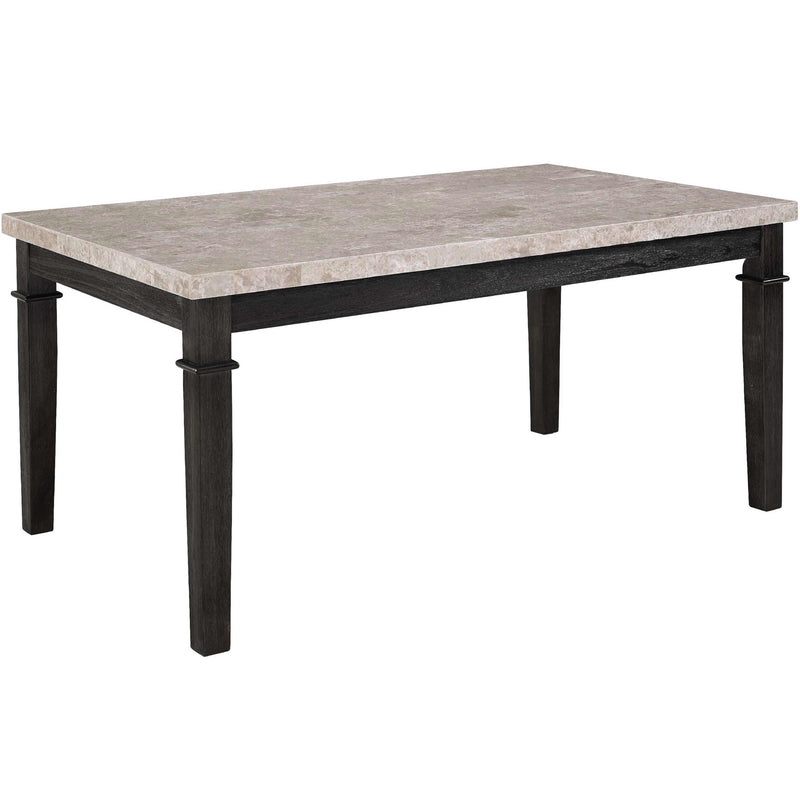 Elements International Greystone Dining Table with Marble Top DGS100DT IMAGE 1