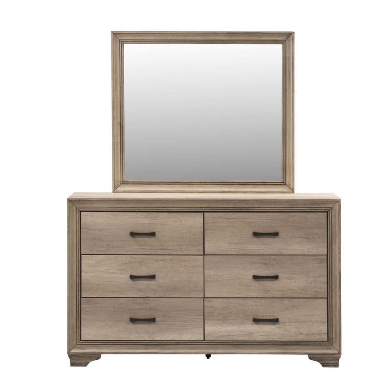 Liberty Furniture Industries Inc. Sun Valley 6-Drawer Dresser with Mirror 439-BR-DM IMAGE 2