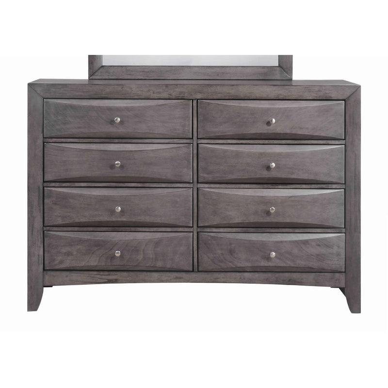 Elements International Emily Grey 8-Drawer Dresser EG100DR IMAGE 1