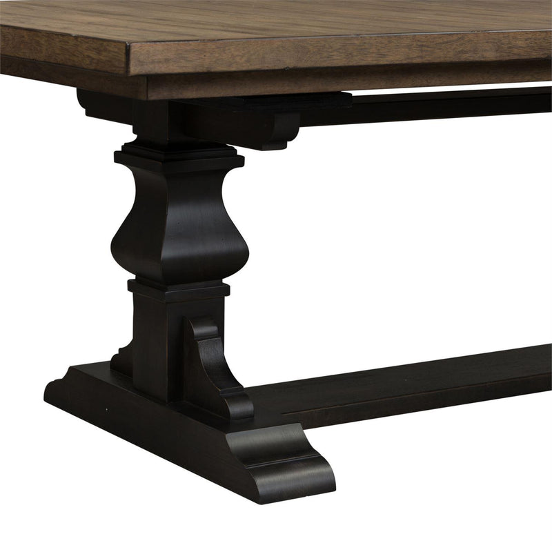 Liberty Furniture Industries Inc. Harvest Home Dining Table with Trestle Base 879-DR-TRS IMAGE 9