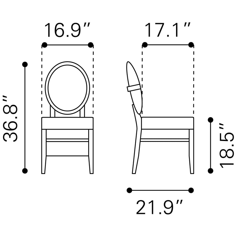 Zuo Regents Dining Chair 100982 IMAGE 8