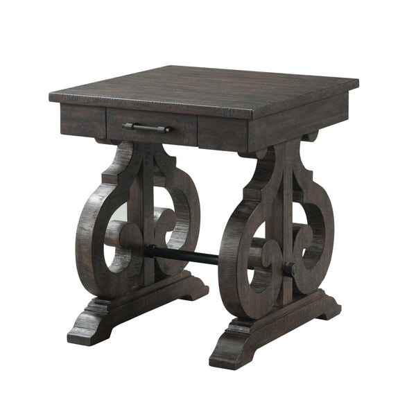 Elements International Stone Occasional End Table TST100ST IMAGE 1