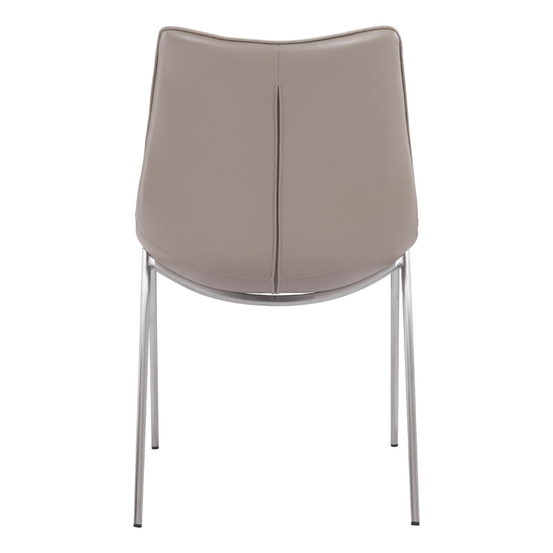 Zuo Magnus 101269 Dining Chair - Brown & Silver IMAGE 4