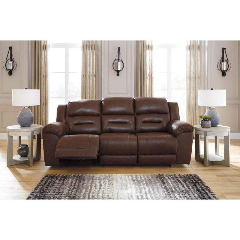 Signature Design by Ashley Stoneland Reclining Leather Look Sofa 3990488 IMAGE 4