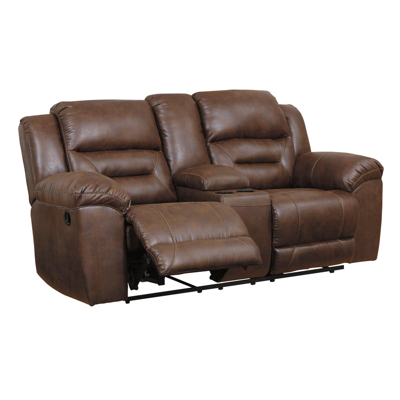 Signature Design by Ashley Stoneland Reclining Leather Look Loveseat 3990494 IMAGE 2