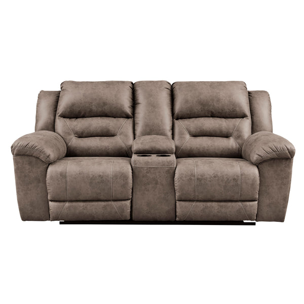 Signature Design by Ashley Stoneland Power Reclining Leather Look Loveseat 3990596 IMAGE 1