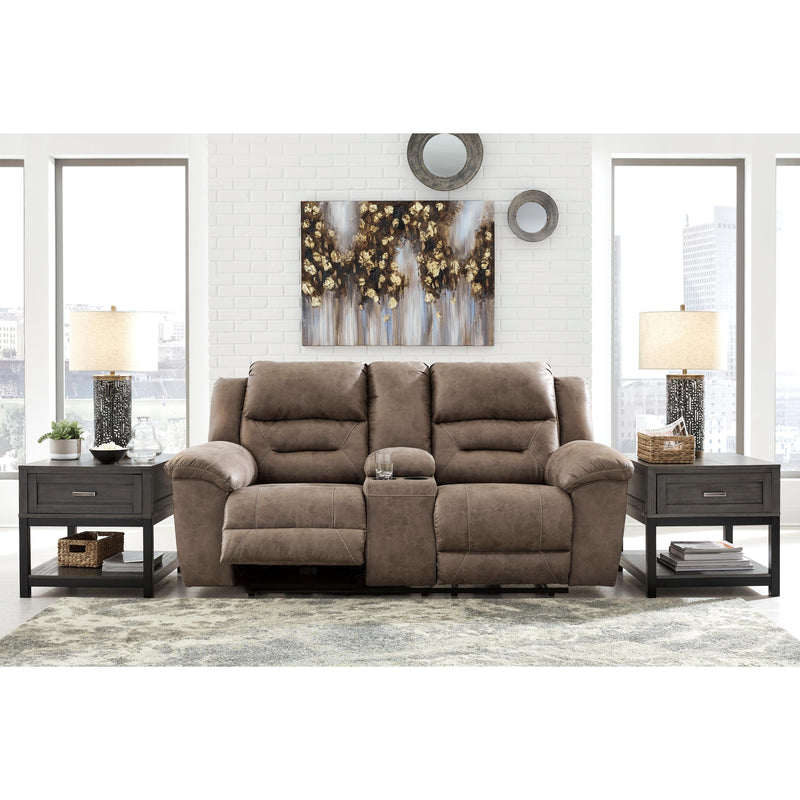 Signature Design by Ashley Stoneland Power Reclining Leather Look Loveseat 3990596 IMAGE 4