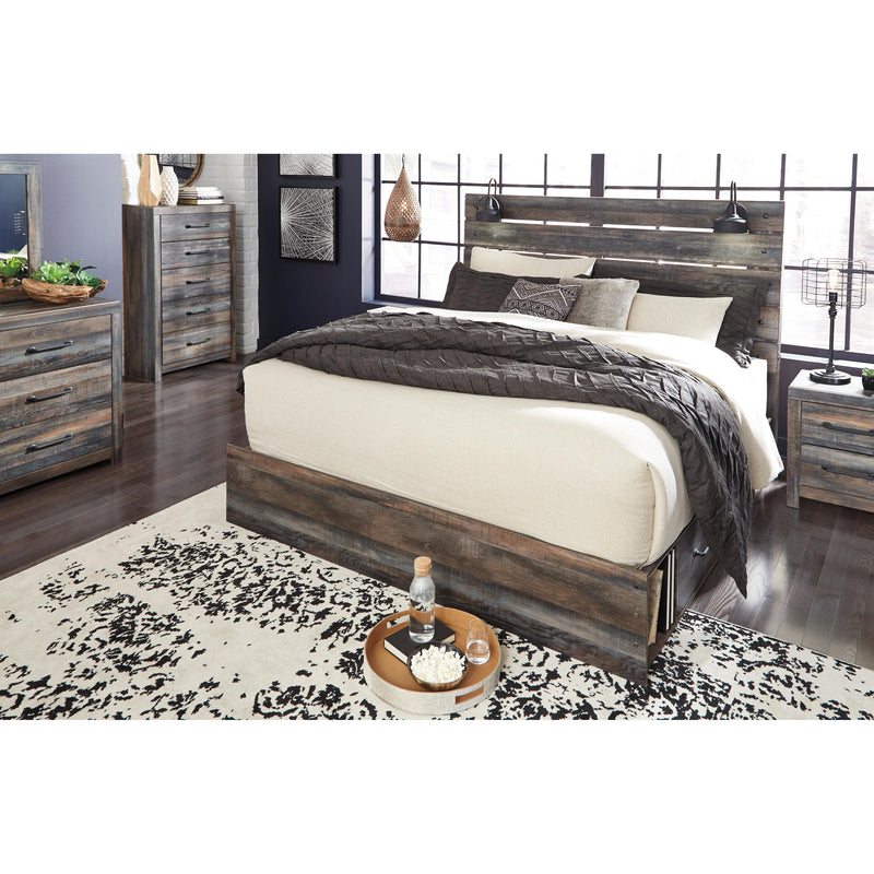 Signature Design by Ashley Drystan King Panel Bed with Storage B211-58/B211-56/B211-160/B100-14 IMAGE 3