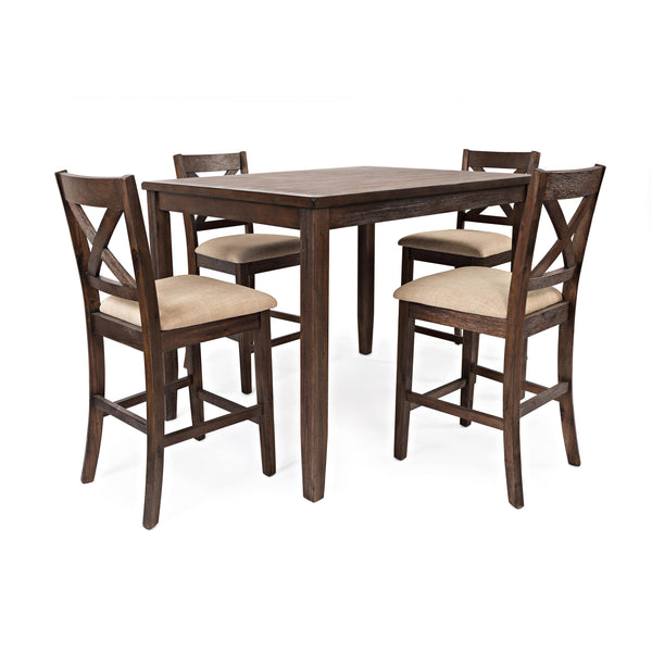 Jofran Walnut Creek 5 pc Counter Height Dinette 1876 IMAGE 1