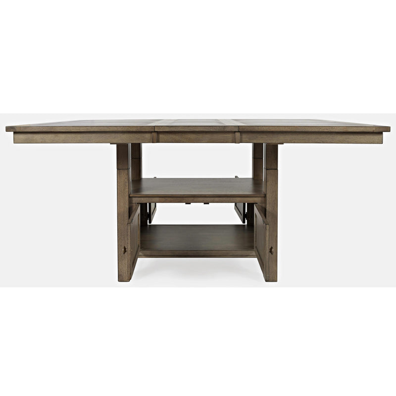 Jofran Prescott Park Adjustable Height Dining Table with Tiles Top and Pedestal Base 1936-74B/1936-74T IMAGE 2