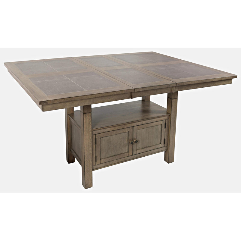 Jofran Prescott Park Adjustable Height Dining Table with Tiles Top and Pedestal Base 1936-74B/1936-74T IMAGE 3
