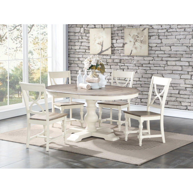 Winners Only Oval Torrance Dining Table with Pedestal Base DT34866GP IMAGE 2