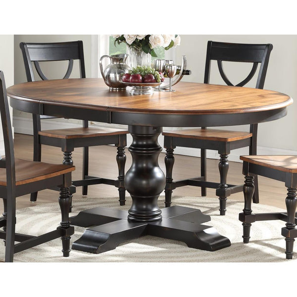 Winners Only Oval Torrance Dining Table with Pedestal Base DT34866SE IMAGE 1