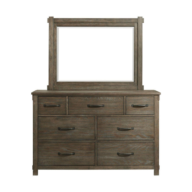 Elements International Scott 7-Drawer Dresser with Mirror SC300DRMR IMAGE 2