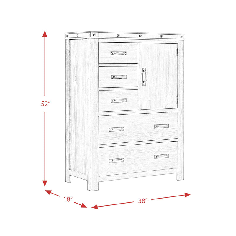 Elements International Wade 5-Drawer Chest WE600DC IMAGE 12