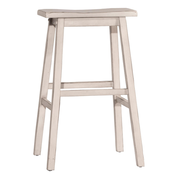 Hillsdale Furniture Moreno Pub Height Stool Moreno Backless Bar Stool - Sea White IMAGE 1