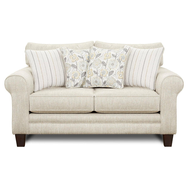 Fusion Furniture Stationary Fabric Loveseat 1141 VANDY HEATHER IMAGE 1