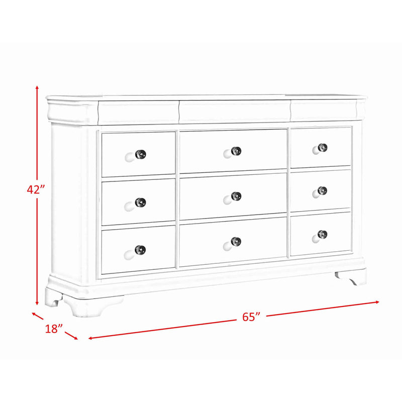 Elements International Cameron 9-Drawer Dresser CM750DR IMAGE 6