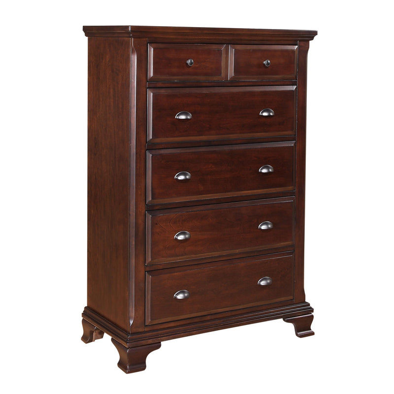 Elements International Canton Cherry 5-Drawer Chest CN600CH IMAGE 1