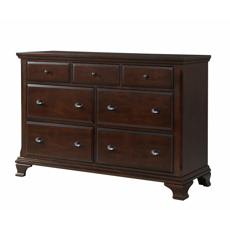 Elements International Canton Cherry 7-Drawer Dresser CN600DR IMAGE 1