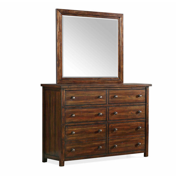 Elements International Dawson Creek 8-Drawer Dresser with Mirror DS600DRMR IMAGE 1