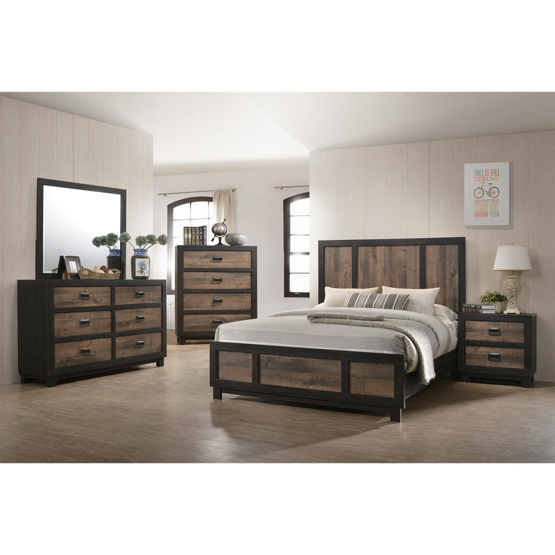 Elements International Harlington 6-Drawer Dresser with Mirror HG100DRMR IMAGE 10