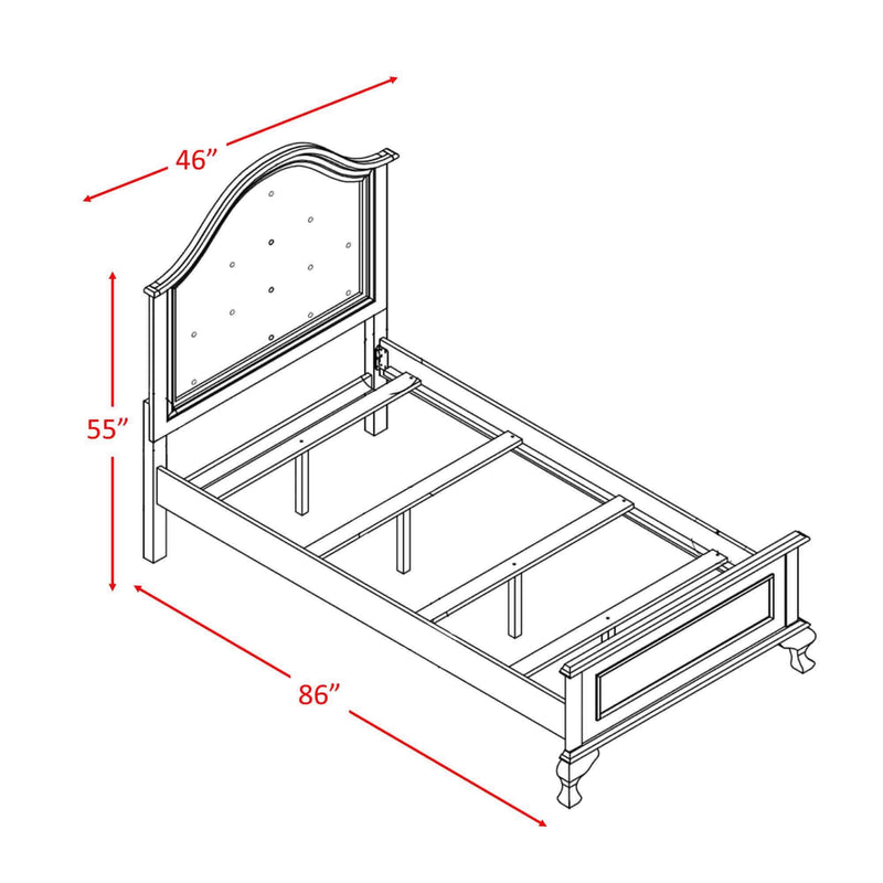 Elements International Kids Beds Bed JS700TTB IMAGE 4