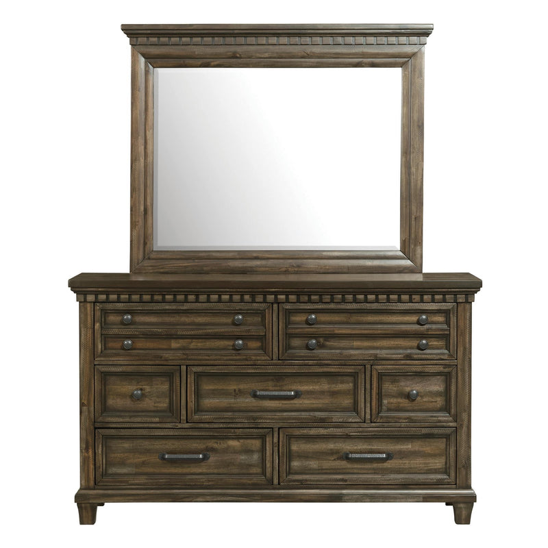 Elements International McCabe 7-Drawer Dresser with Mirror MB600DRMR IMAGE 2