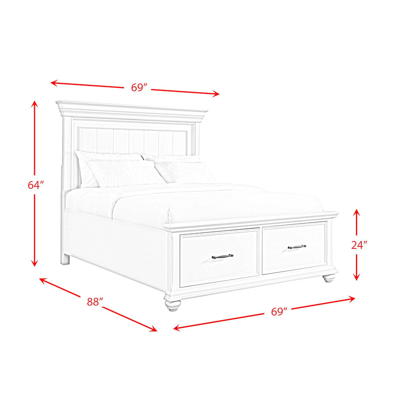 Elements International Slater Queen Platform Bed with Storage SR650QB IMAGE 11