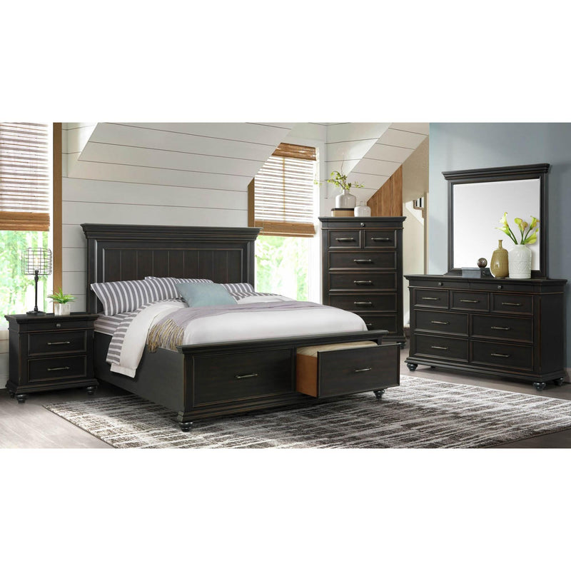 Elements International Slater King Platform Bed with Storage SR850KB IMAGE 10