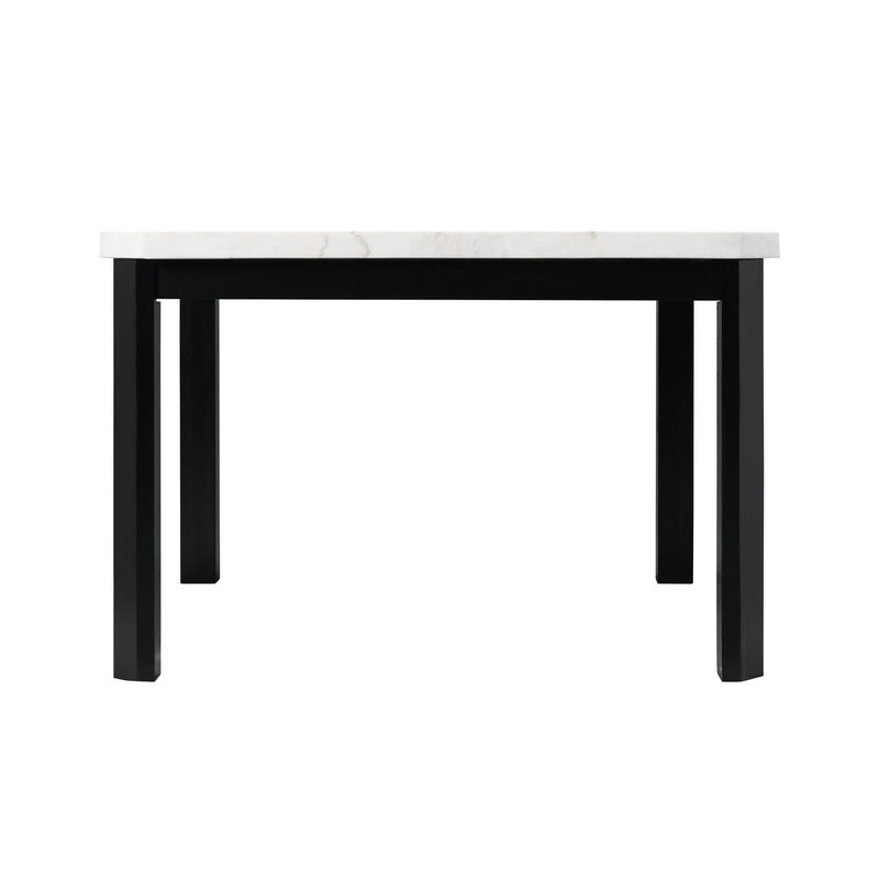 Elements International Square Francesca Counter Height Dining Table with Marble Top CFC700CHTB IMAGE 3