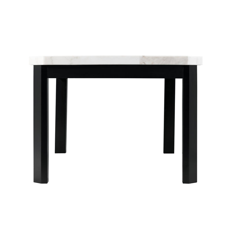 Elements International Francesca Dining Table with Marble Top CFC700DTB IMAGE 3