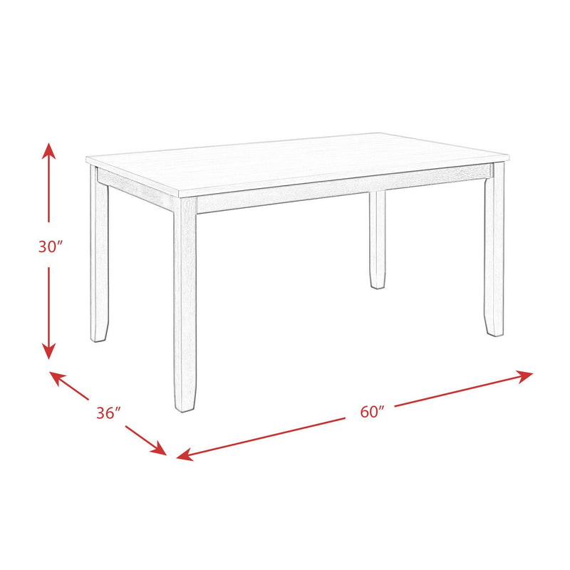 Elements International Martin Gray 6 pc Dinette DMT3006DS IMAGE 16