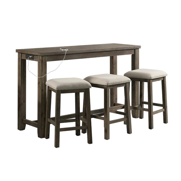 Elements International Stone 4 pc Counter Height Dinette TST300BTSPE IMAGE 1