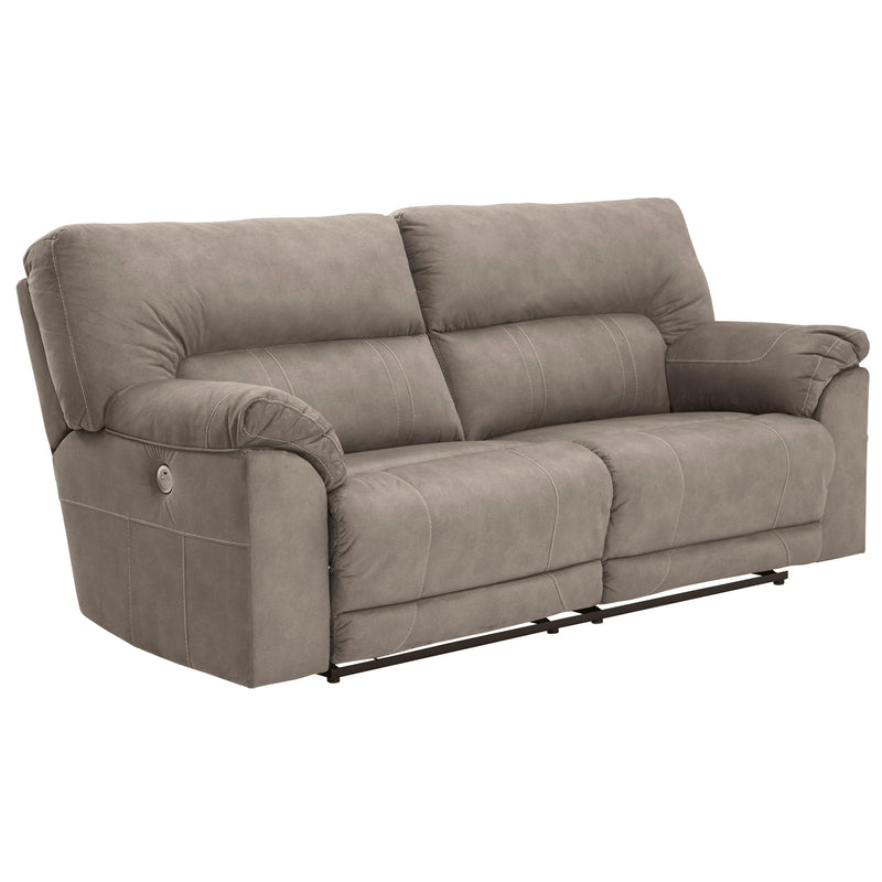 Benchcraft Cavalcade Power Reclining Leather Look Sofa 7760147 IMAGE 1